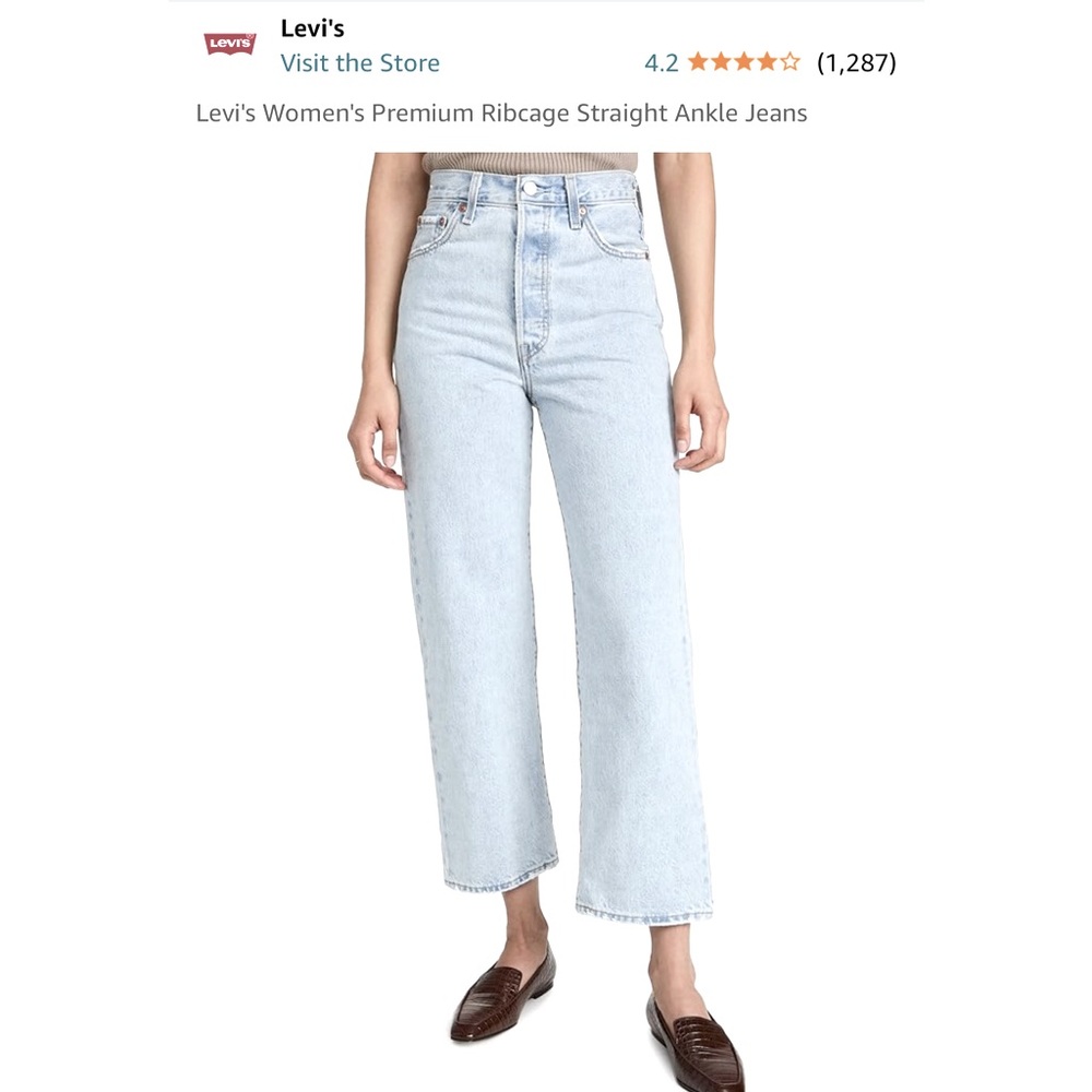 Levi’s ribcage ankle jeans